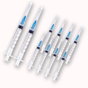 A set of Syringes (2ml, 5ml, 10ml, 20ml, etc.)
